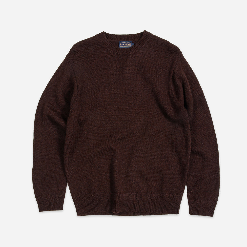 Shetland Wool Crew Sweater - Berry Mix