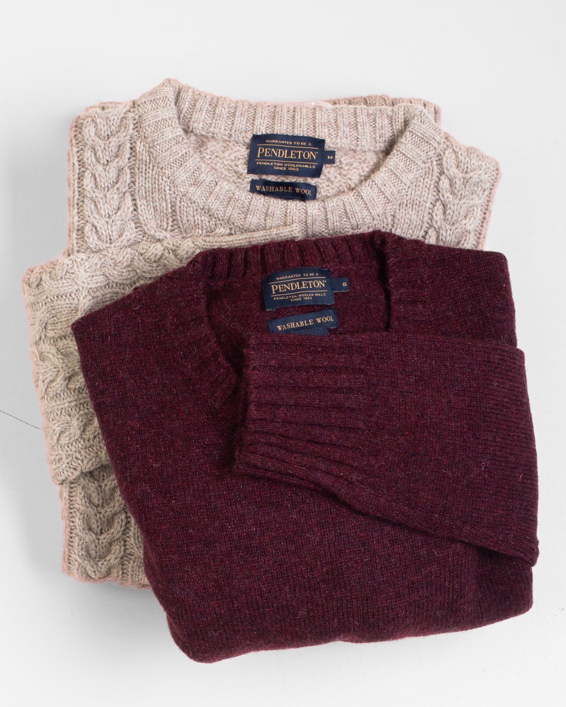 Womens Relaxed Shetland Sweater - Burgundy Heather