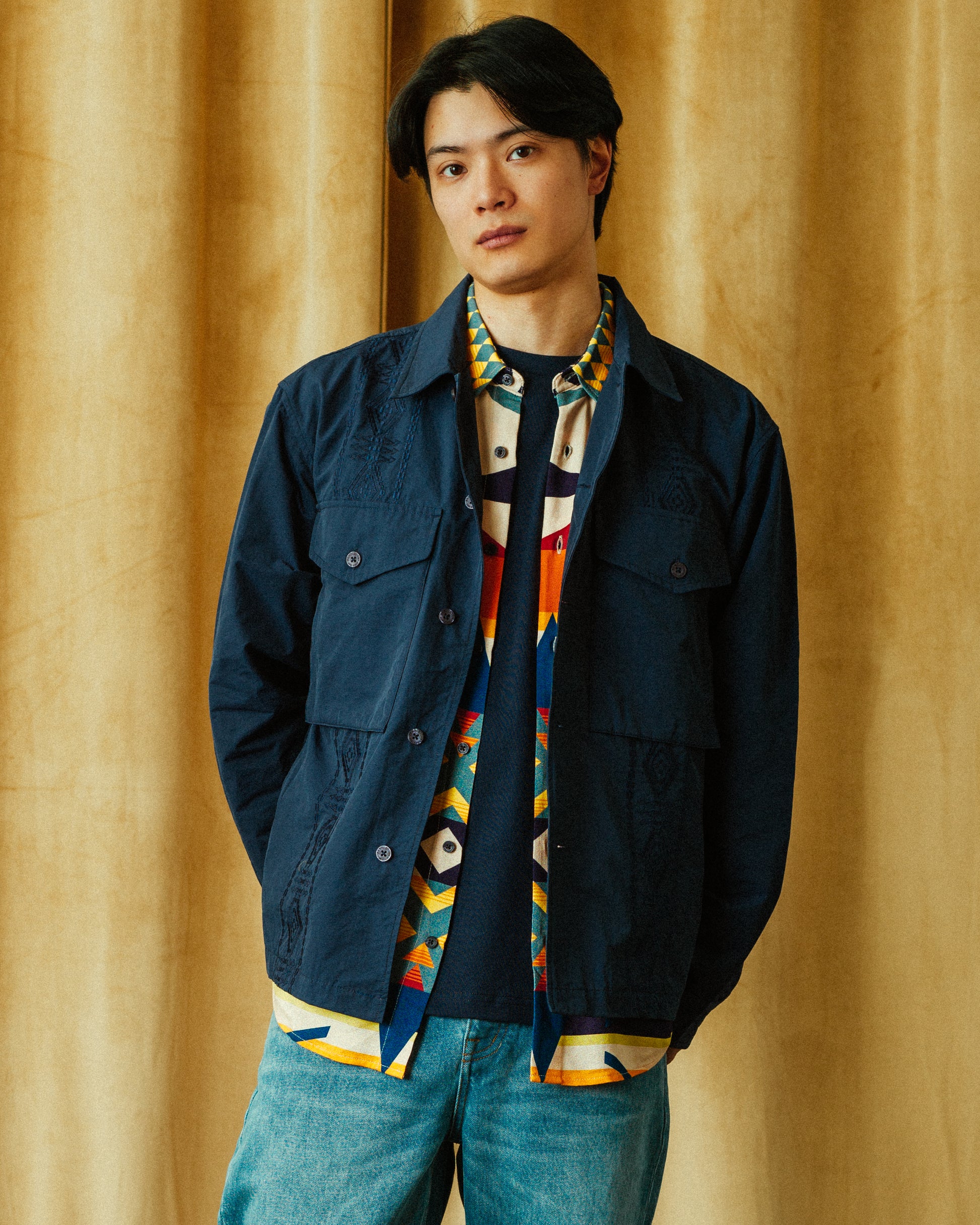 Parachute Overshirt - Navy