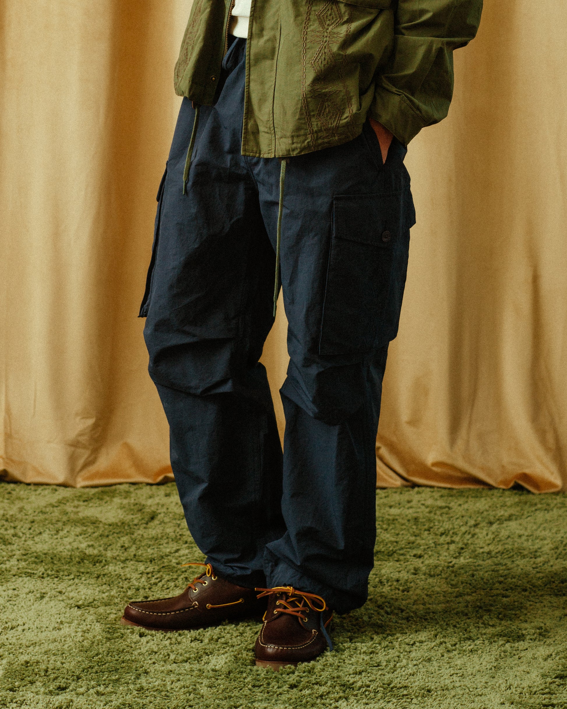 Parachute Cargo Pants - Navy