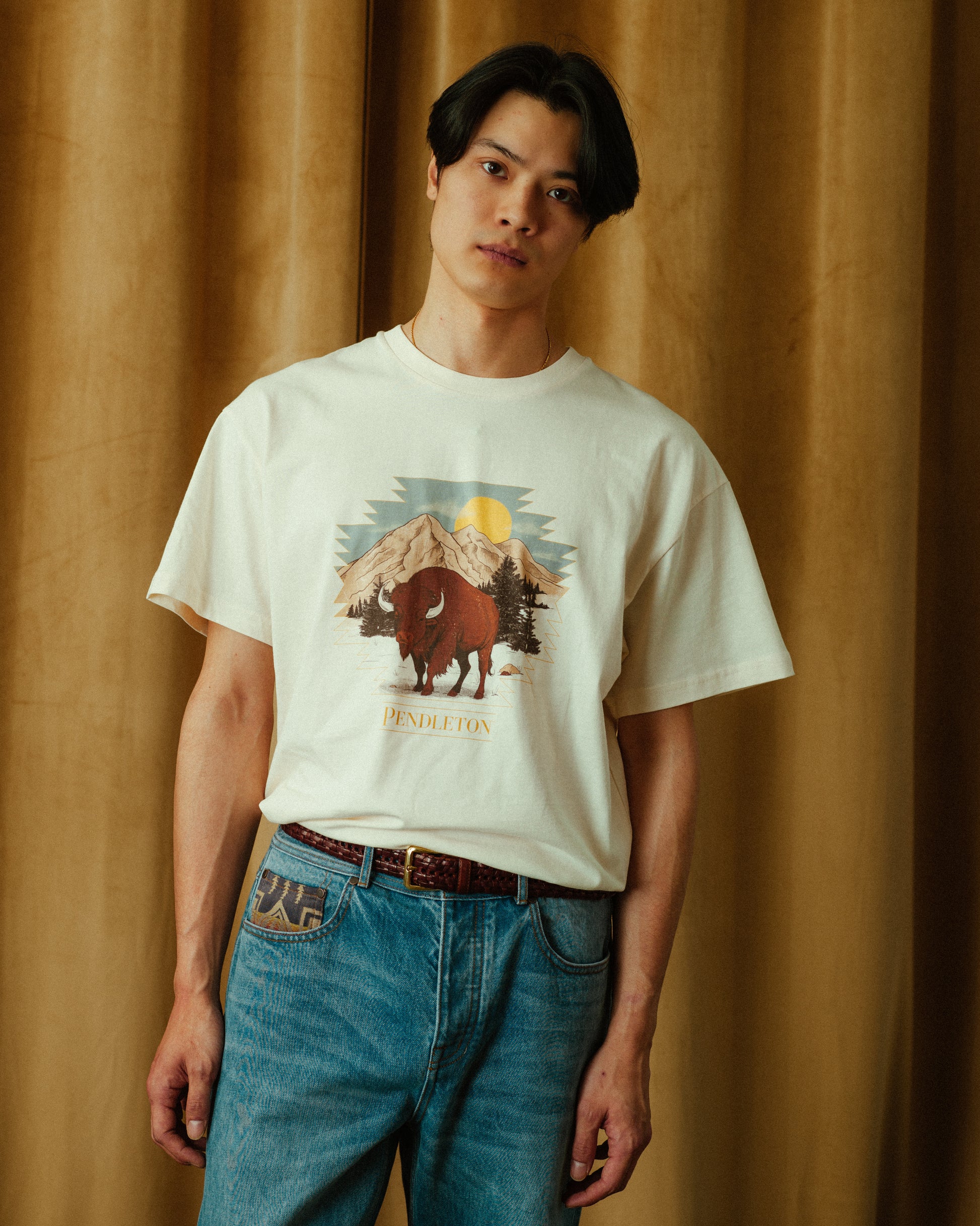 Buffalo T-Shirt - Weiß