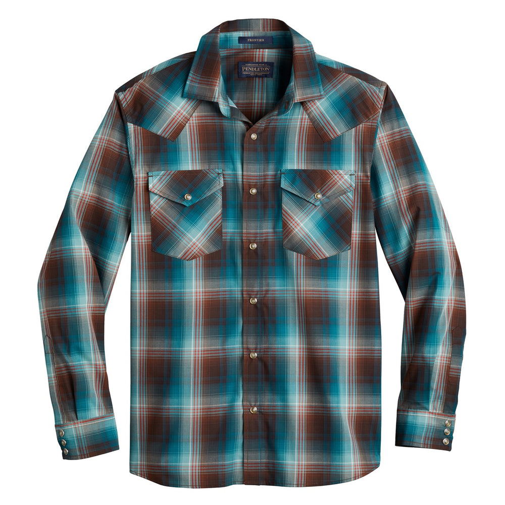 Frontier Shirt - Brown/Teal Windowpane