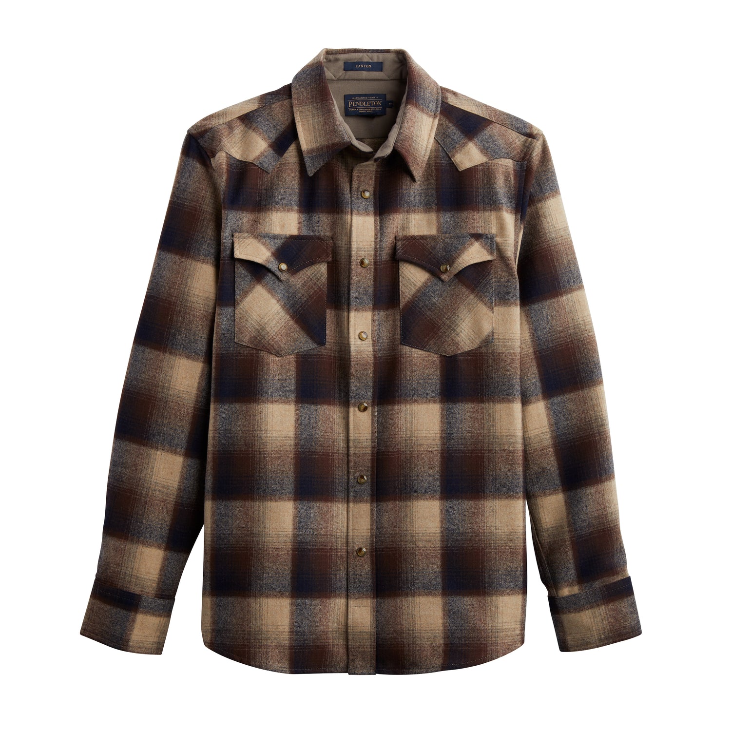 Canyon Shirt - Brown / Navy Ombre