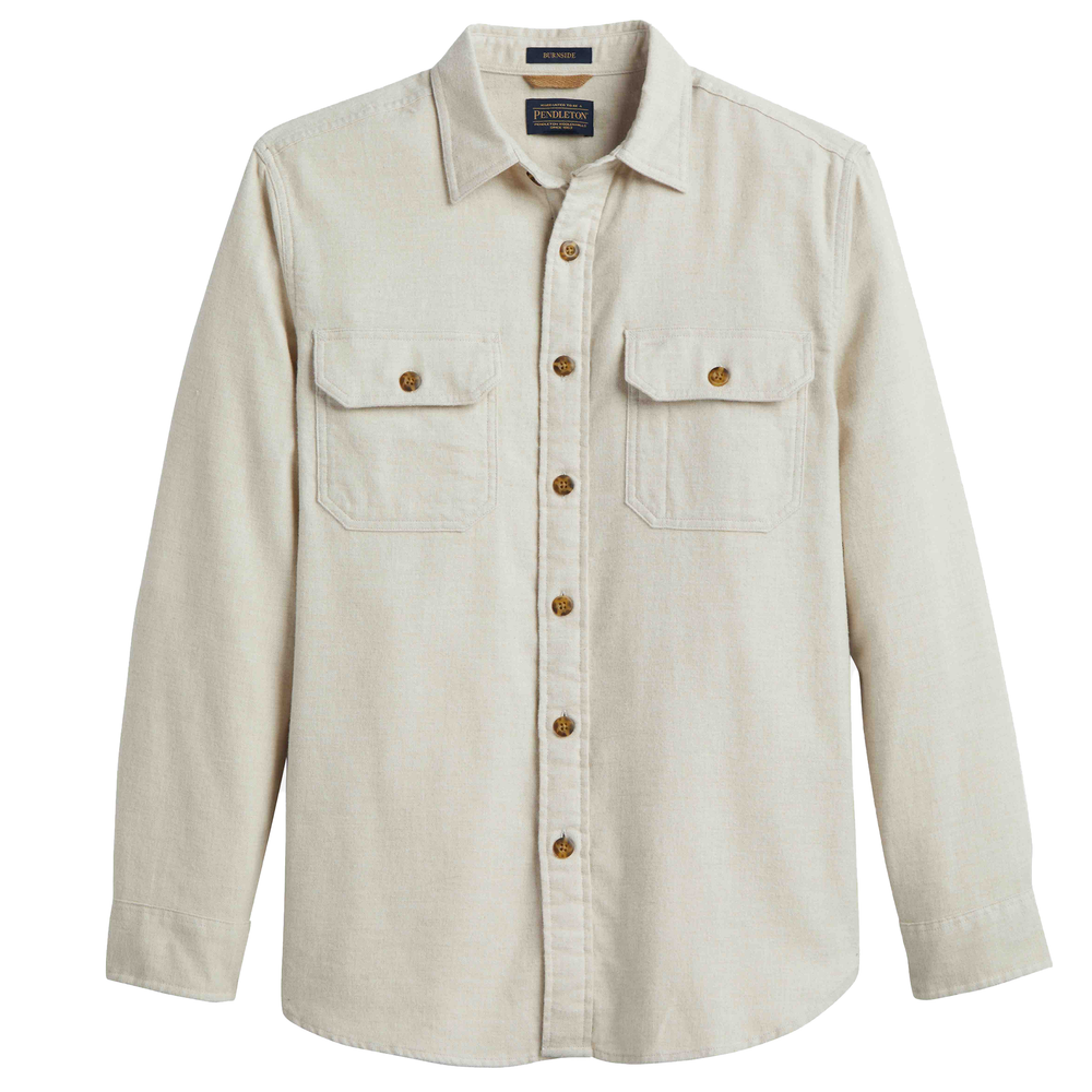 Burnside Flannel Shirt - Sand Heather