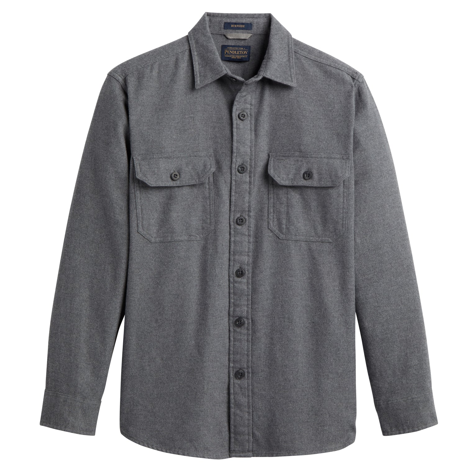 Burnside Flannel Shirt - Charcoal Heather