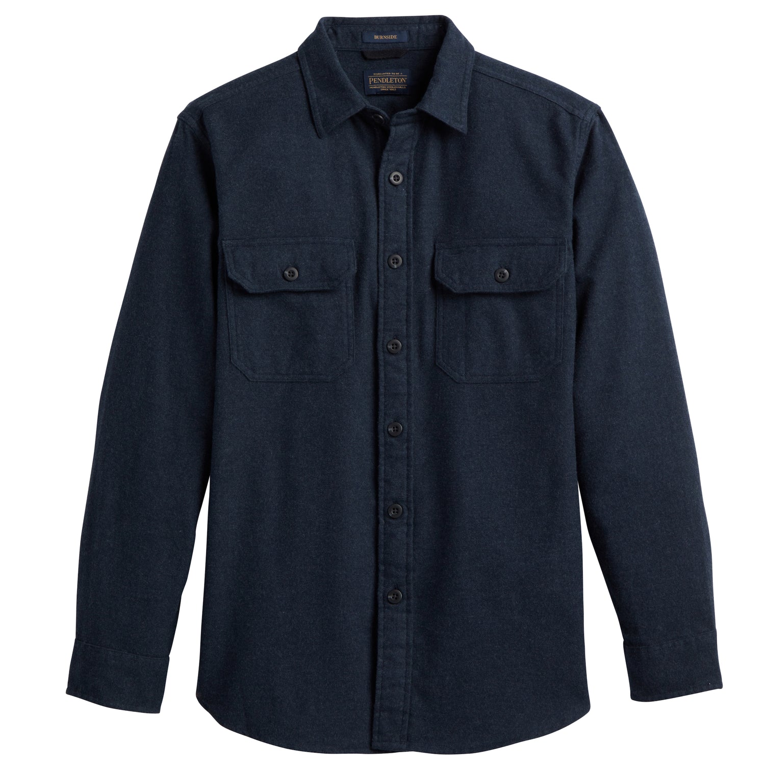Burnside Flannel Shirt - Navy Heather