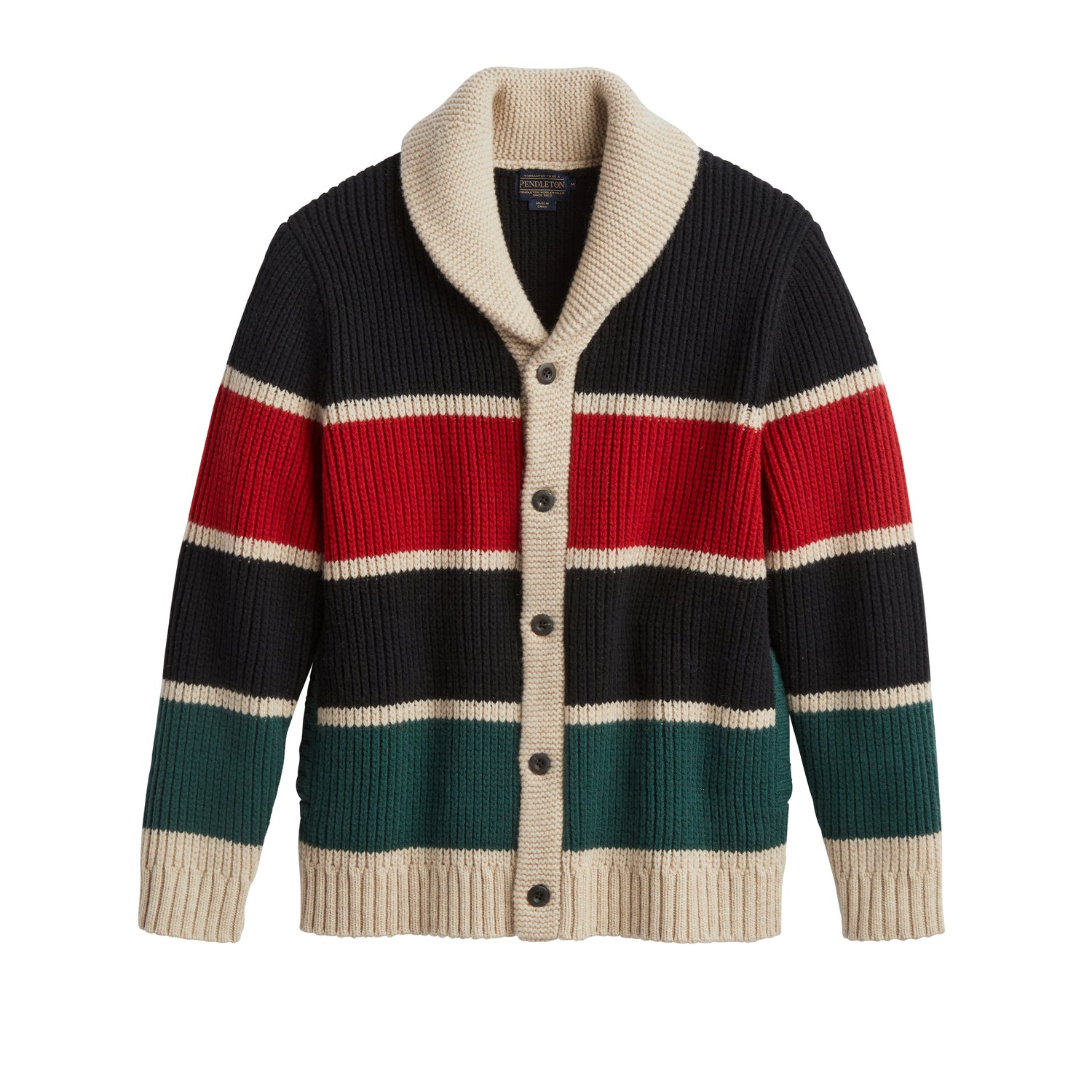Ranger Stripe Lambswool Cardigan