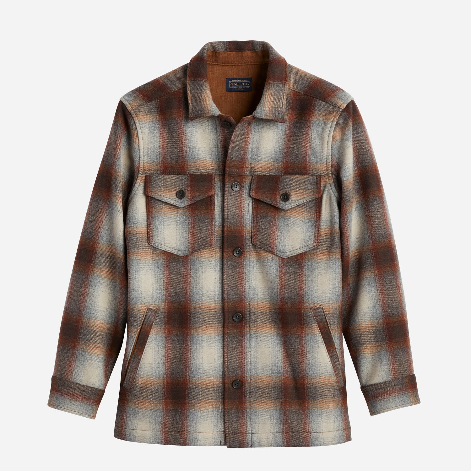 Pendleton Lawson Coat - Brown Multi Ombre