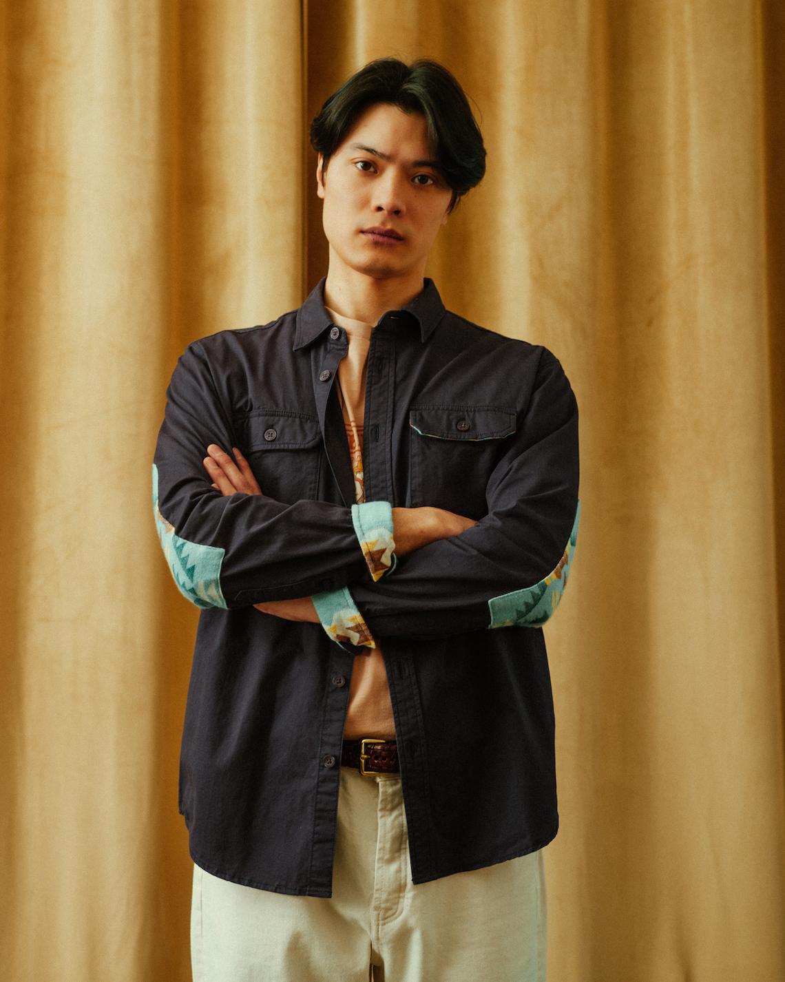 Explorer Twill Shirt - Navy/Rancho Arroyo