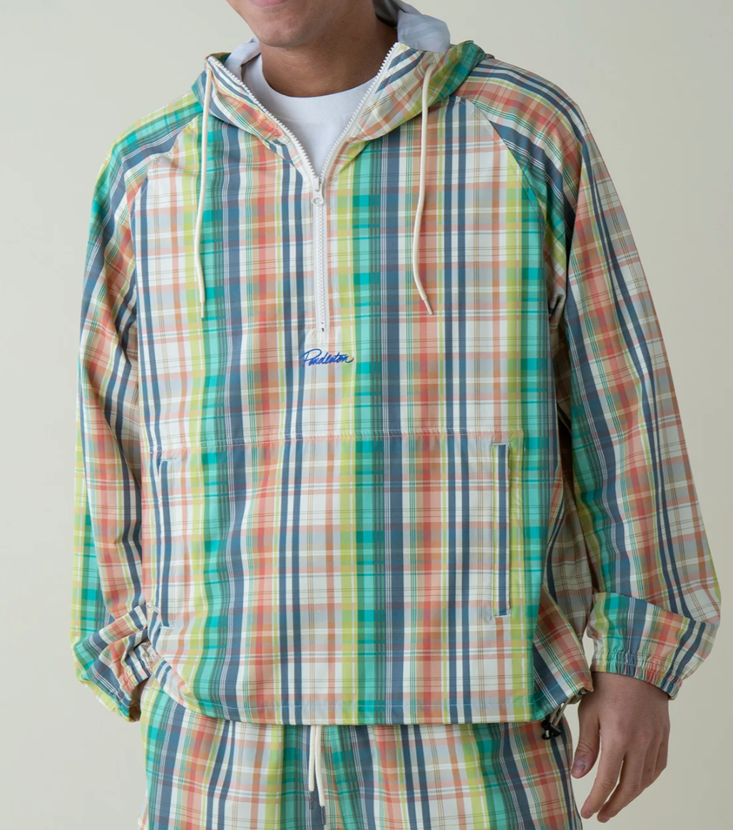 Popover Anorak - Green/Ivory Madras