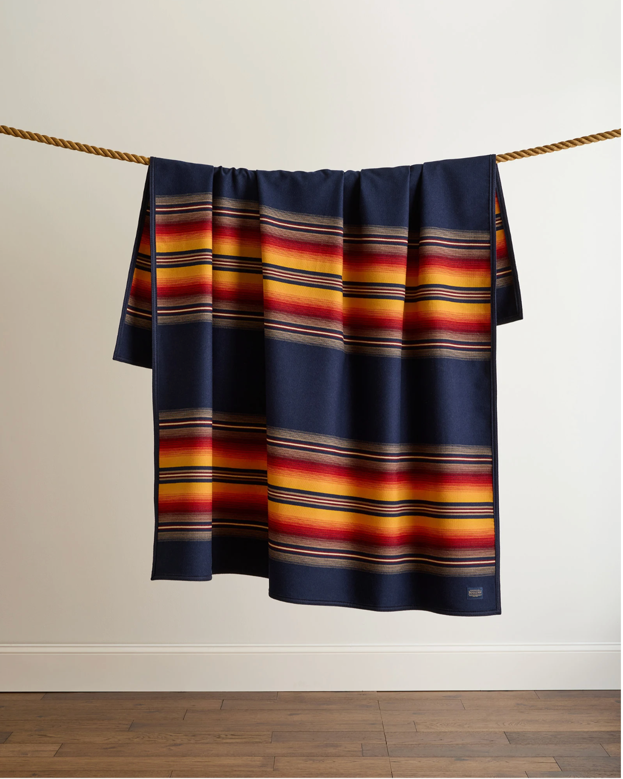 Serape Robe - Navy