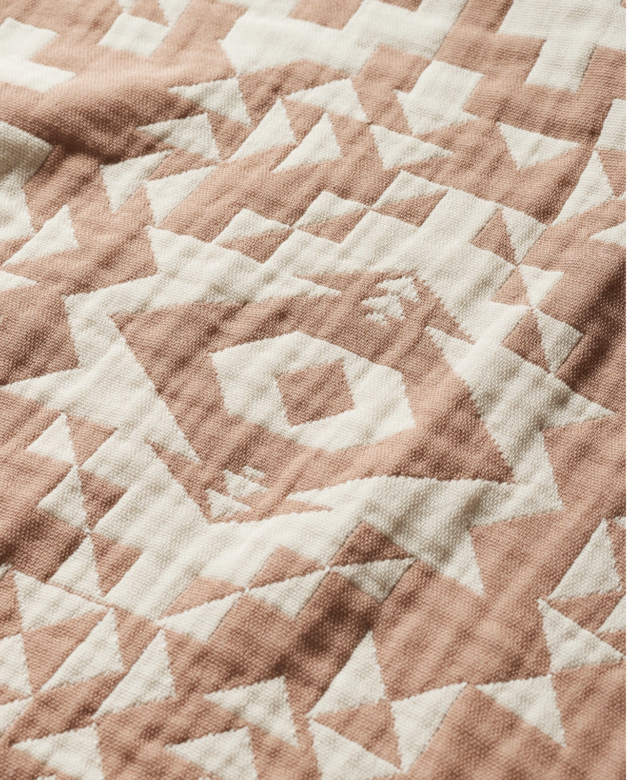 Organic Woven Baby Blanket Blue Ridge - Cork