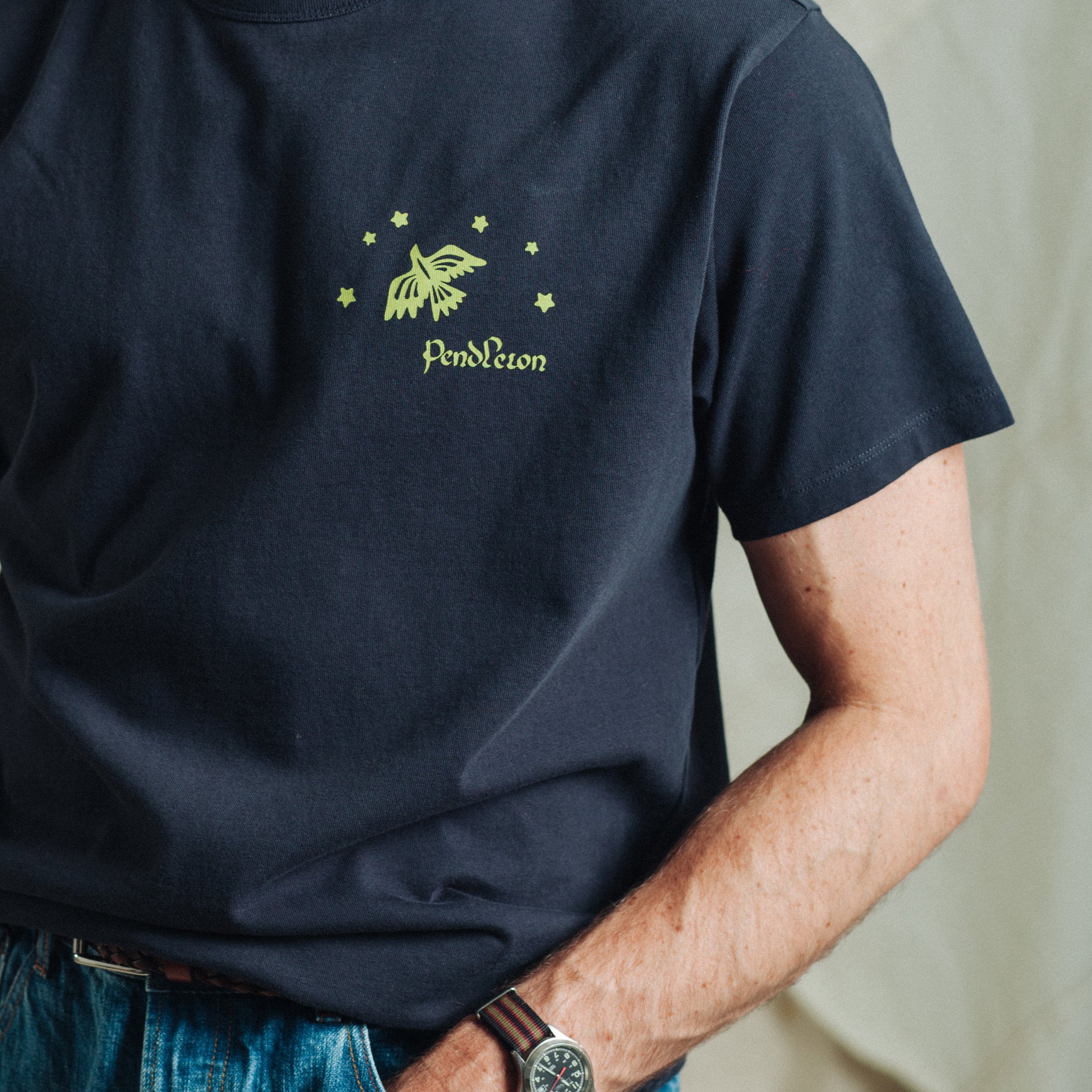 Star Bird T-Shirt - Navy