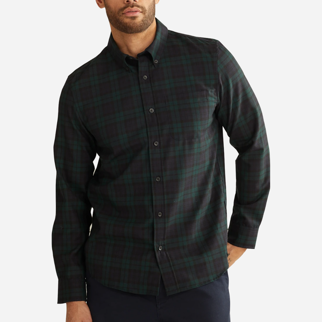 Anniversary Lodge Wool Shirt - Black Watch Tartan