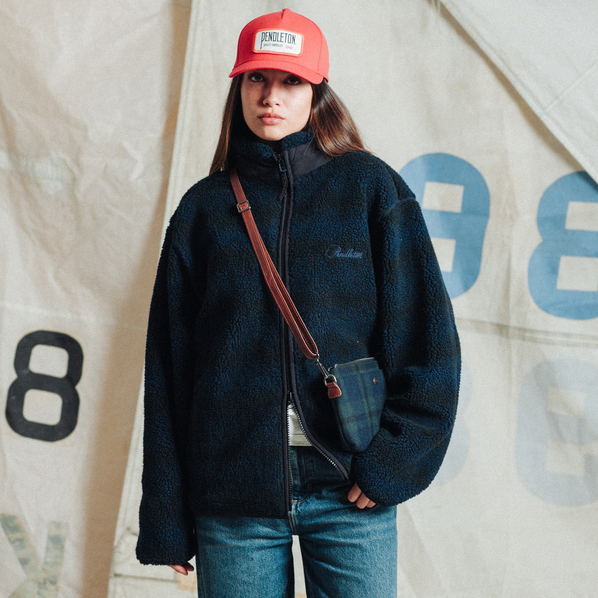 Wool Sling Bag - Black Watch