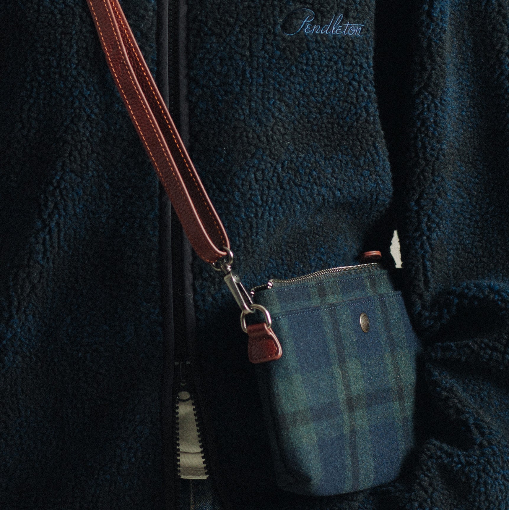 Wool Sling Bag - Black Watch