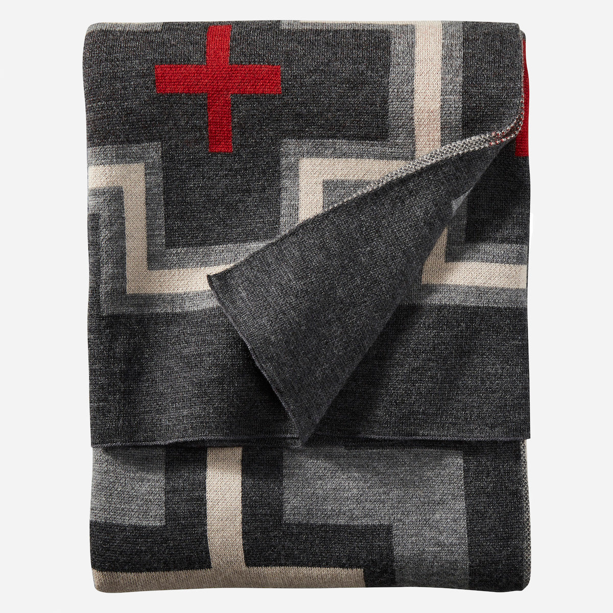 Jeté en tricot jacquard - San Miguel