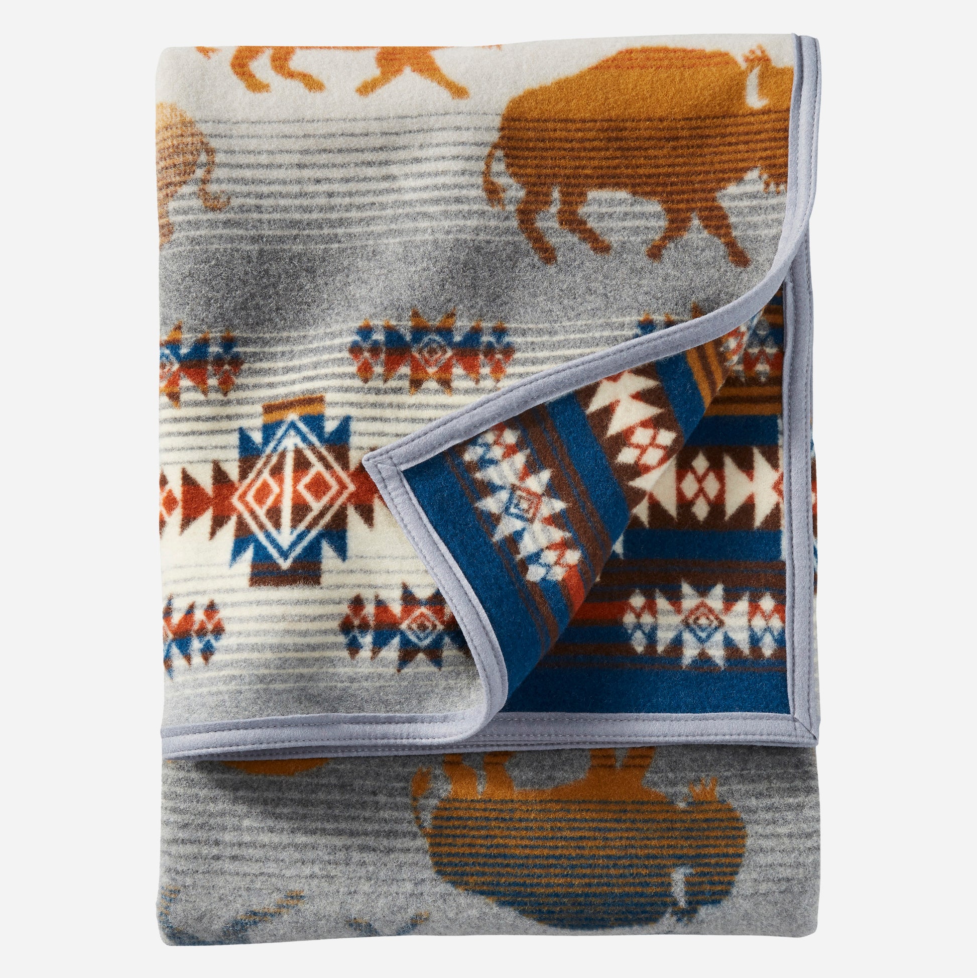 Jacquard Throw - Prairie Rush Hour Grey