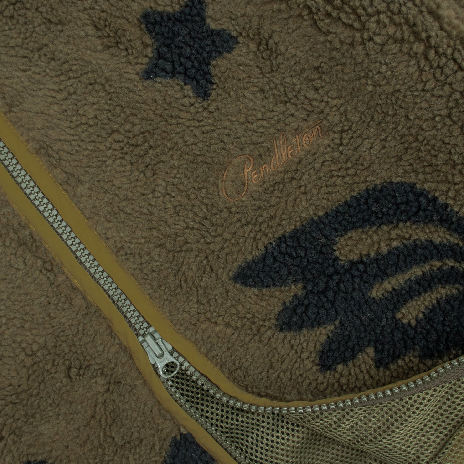 Jacquard Sherpa Fleece Jacket - Star Bird