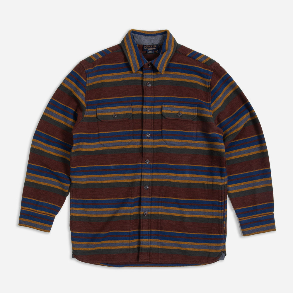 Driftwood Beach Shirt – Yakima Stripe Rust