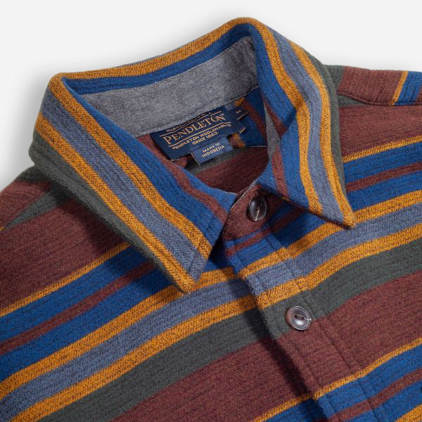 Driftwood Beach Shirt – Yakima Stripe Rust