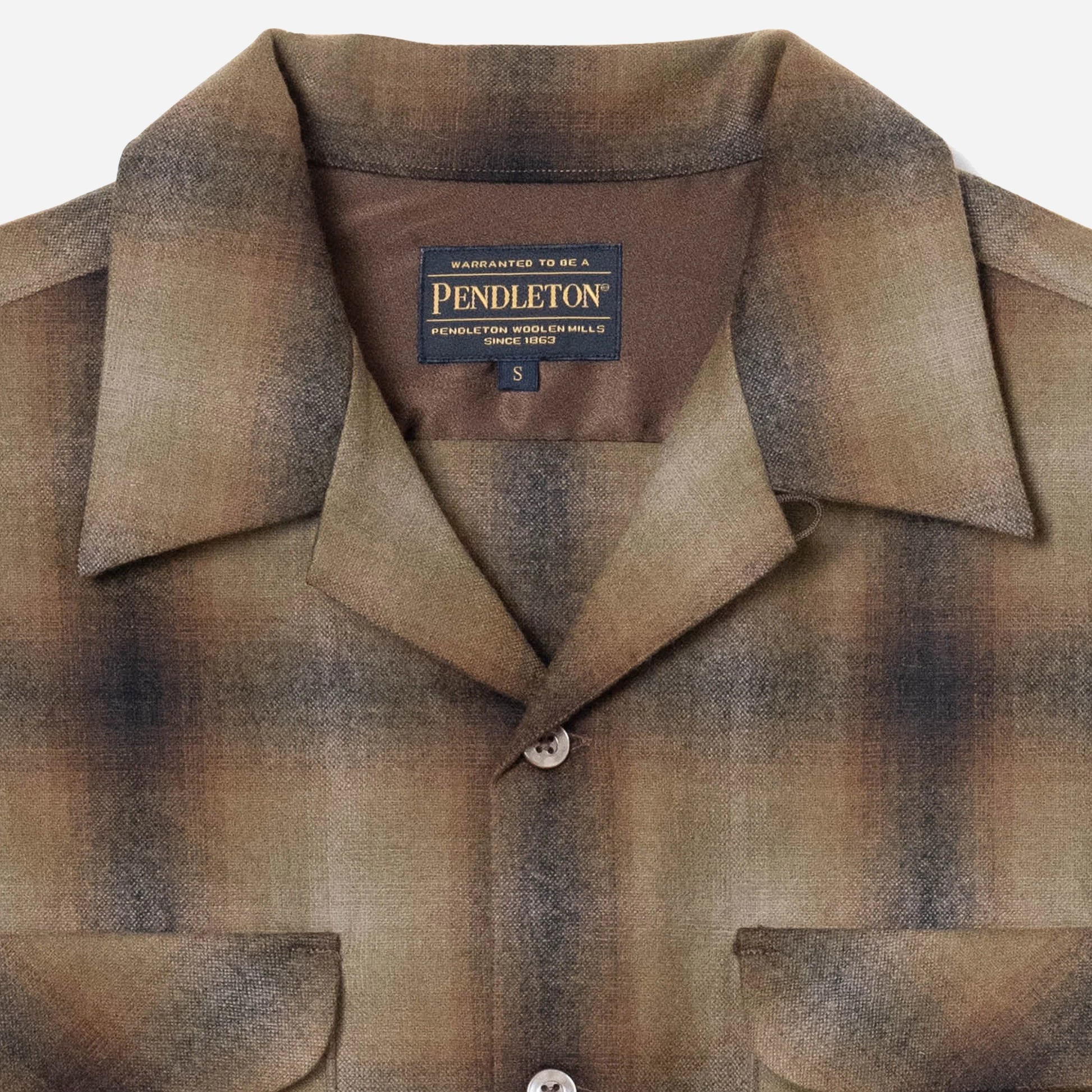 Crafted In Japan Wool Shirt - Brown/Beige