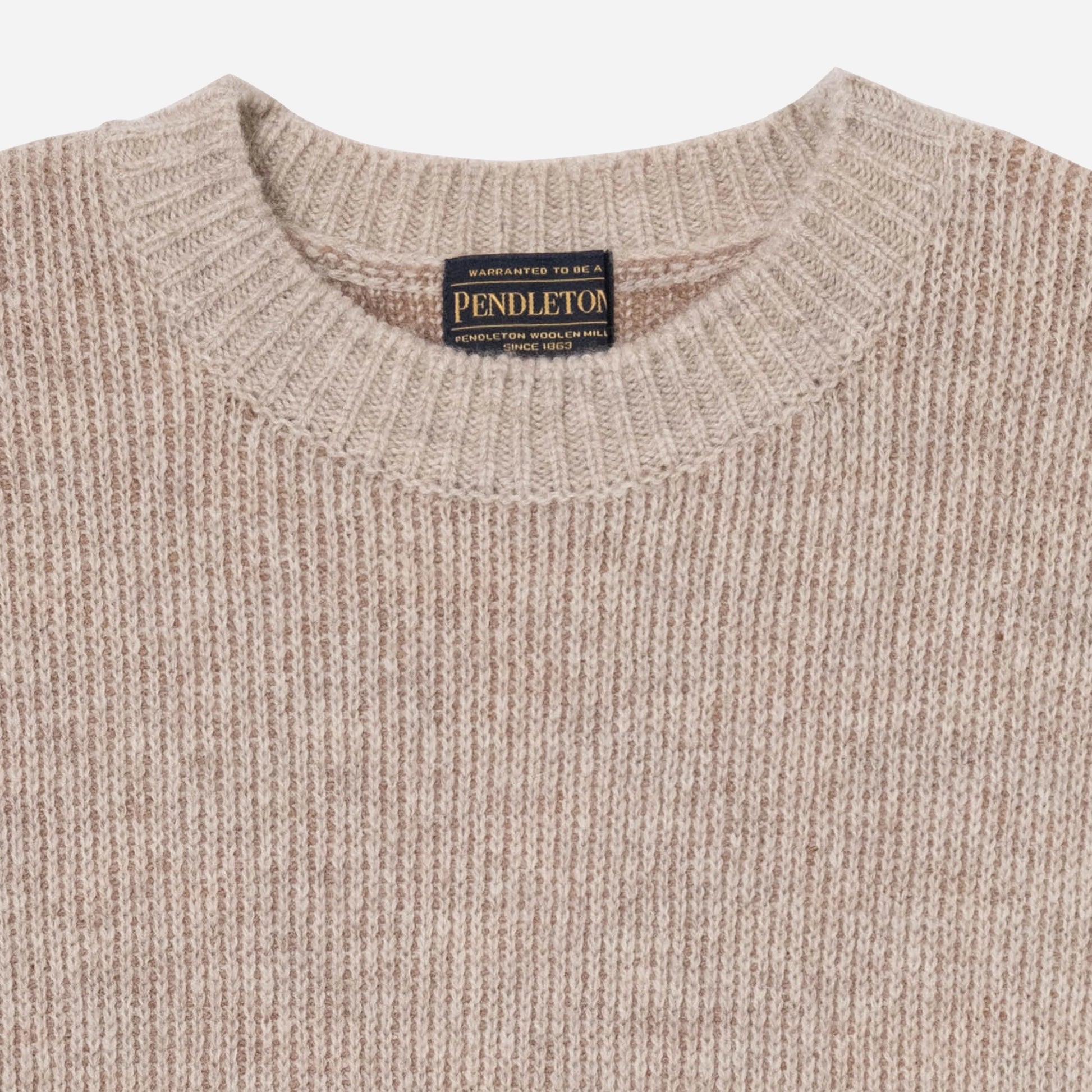 Lambswool Crew Neck Sweater - Ivory