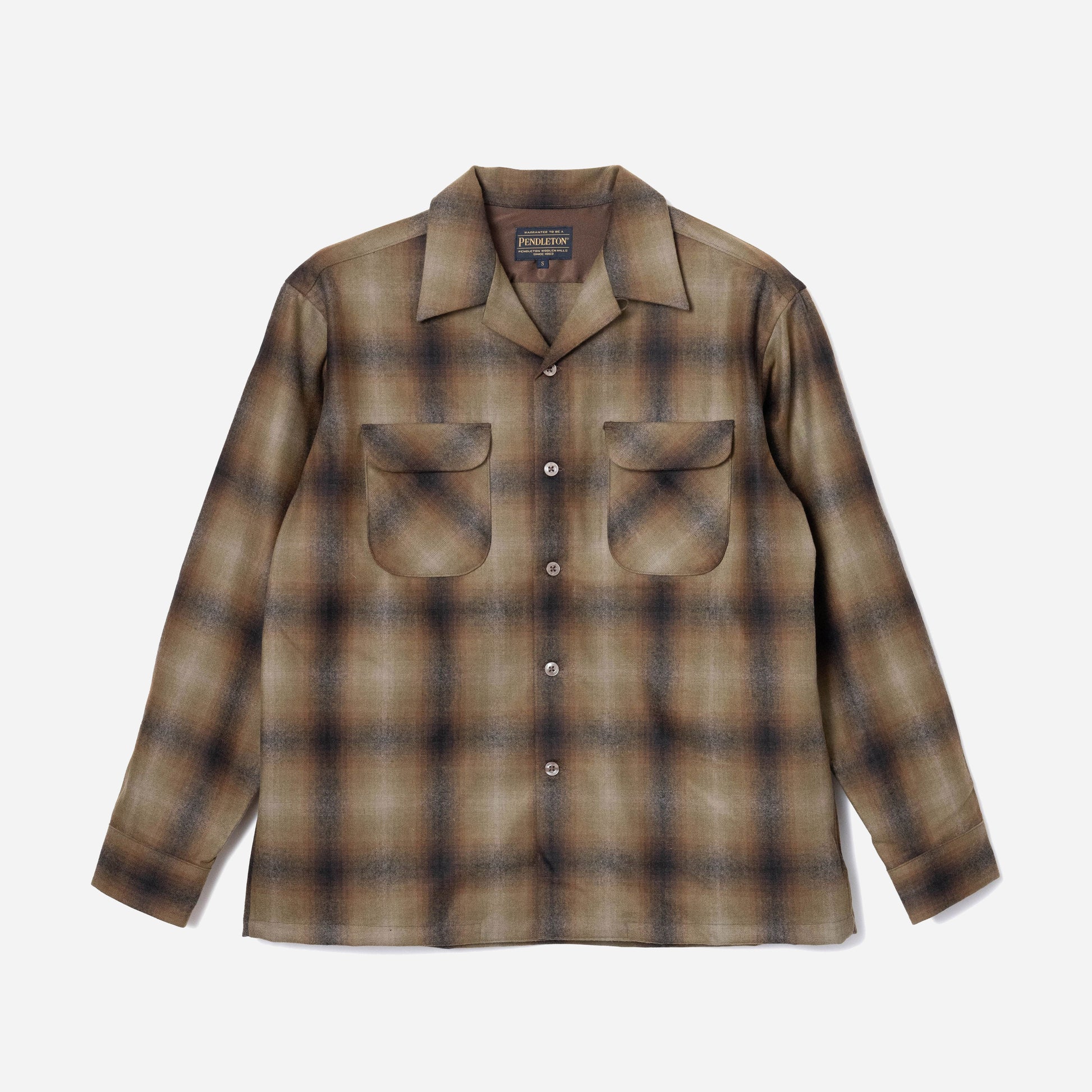Crafted In Japan Wool Shirt - Brown/Beige
