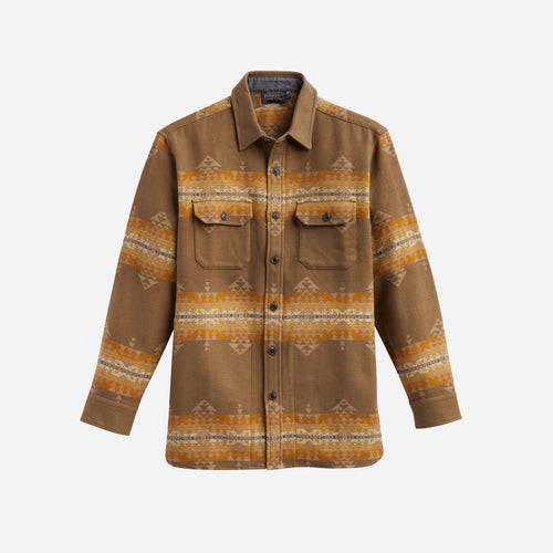 Driftwood Beach Shirt - Highland Peak/Stripe Brown