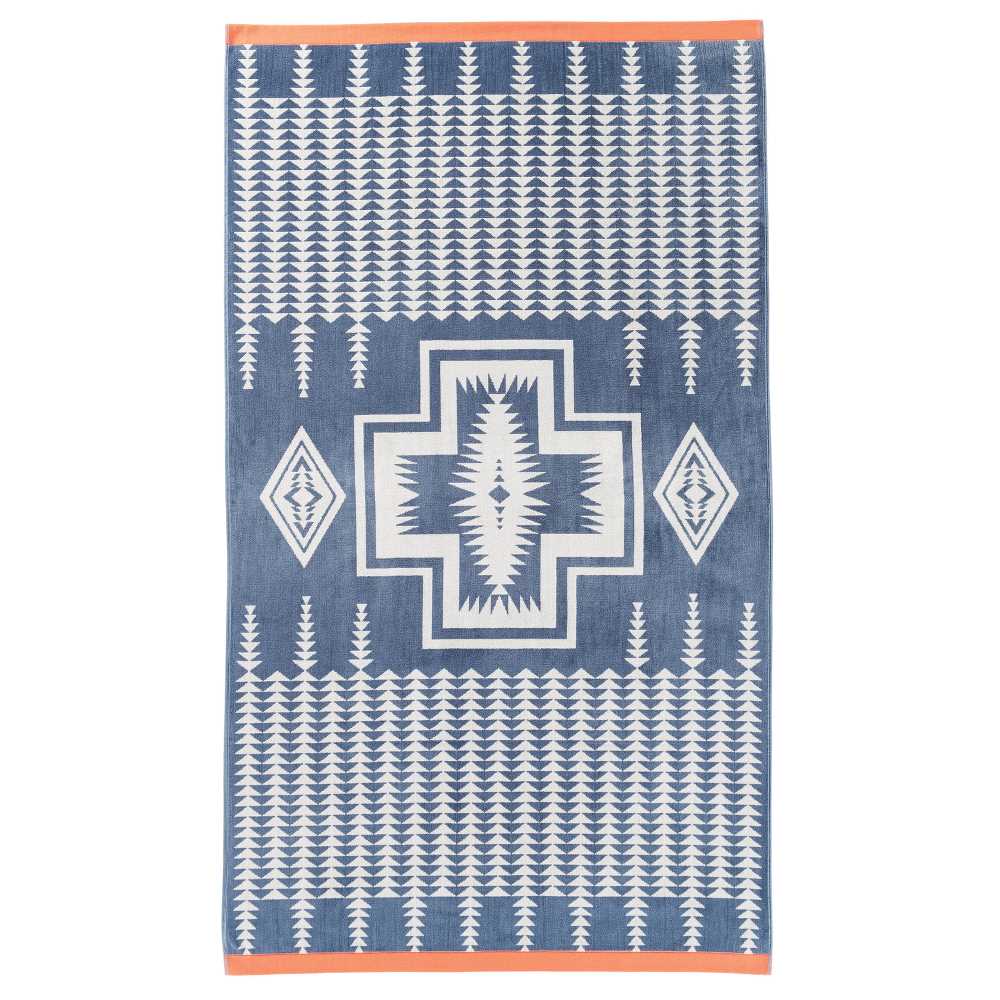 Jacquard Beach Towel - Harding Slate