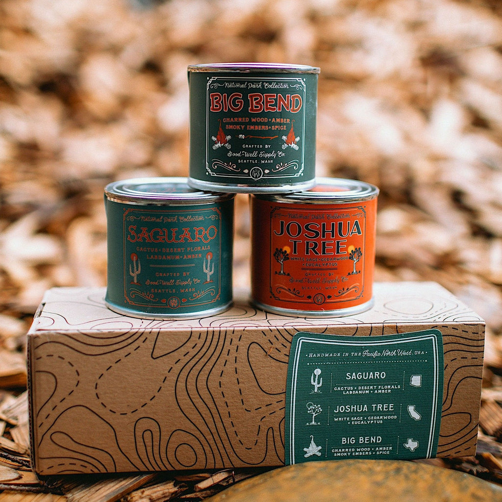 Good and Well Supply Co National Park Regional Candle Gift Set Southwest