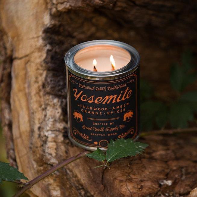 Bougies de soja du parc national de 8 oz - Yosemite
