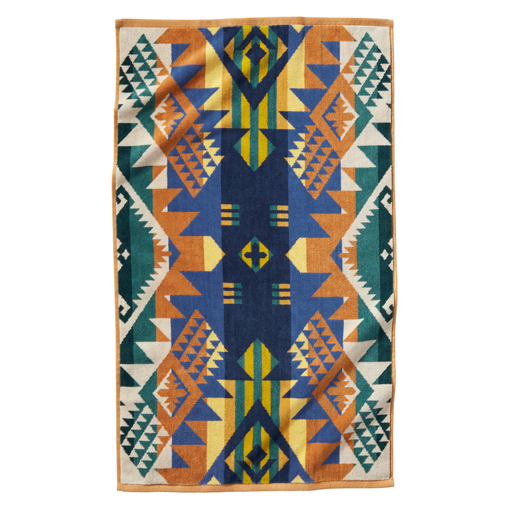 Jacquard Hand Towel - Journey West Bright