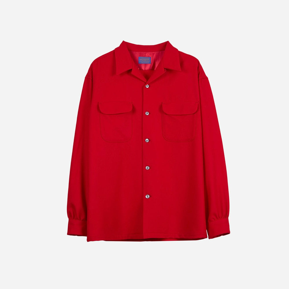 Made for Japan Open Collar Shirt - Red