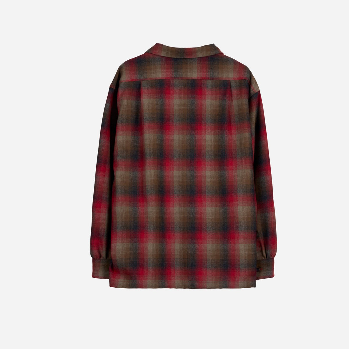 Made for Japan Open Collar Shirt - Red/Khaki