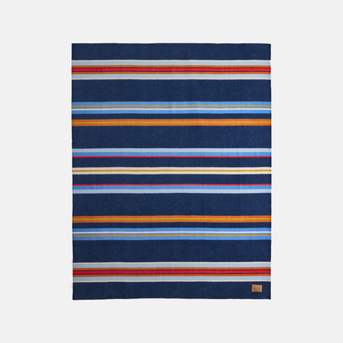 Bridger Stripe Throw - Navy