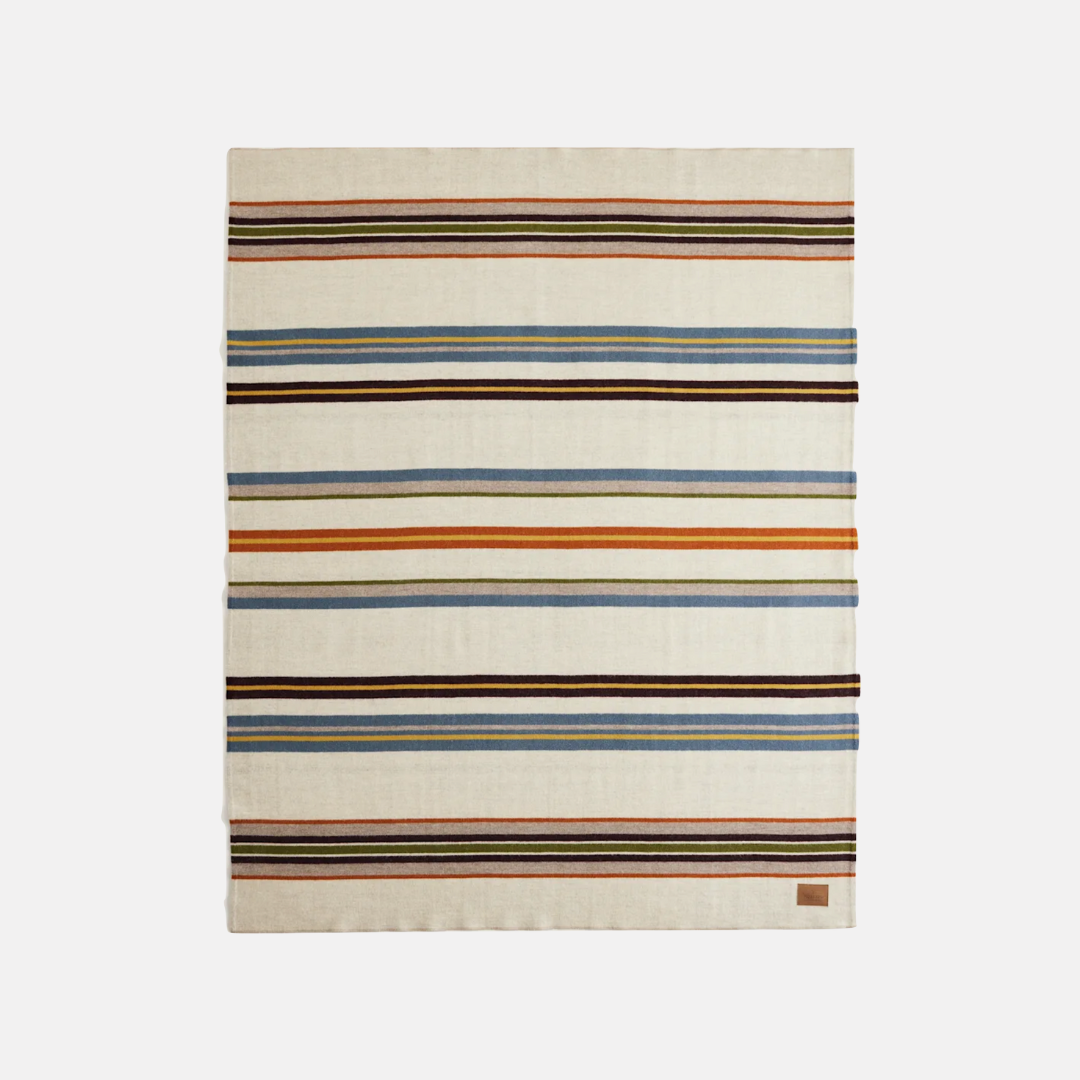 Bridger Stripe Throw - Ivory Mix