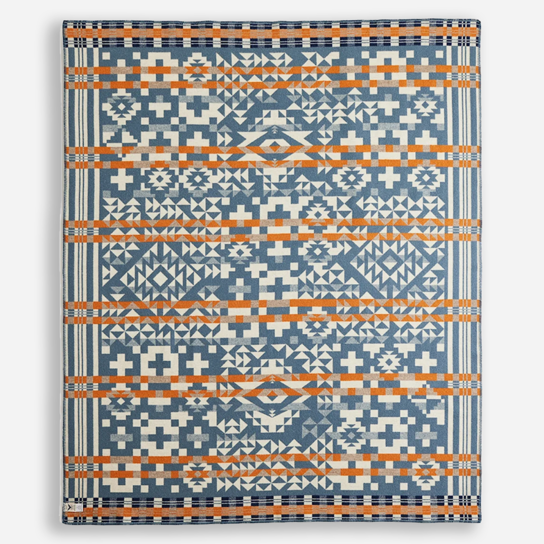 Jacquard Blanket - Blue Ridge