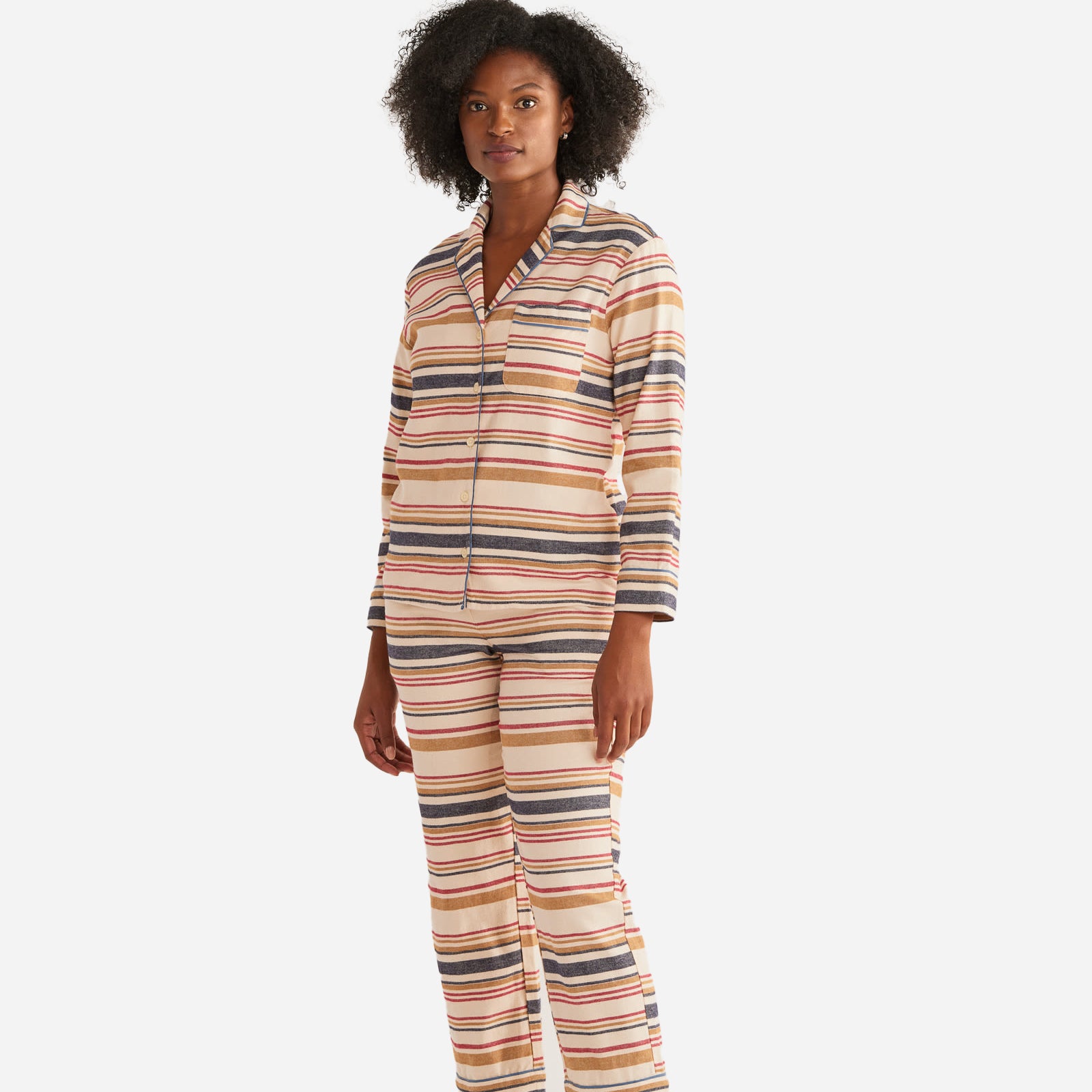 Ensemble pyjama pour femme - Rayure Scout Ivoire 