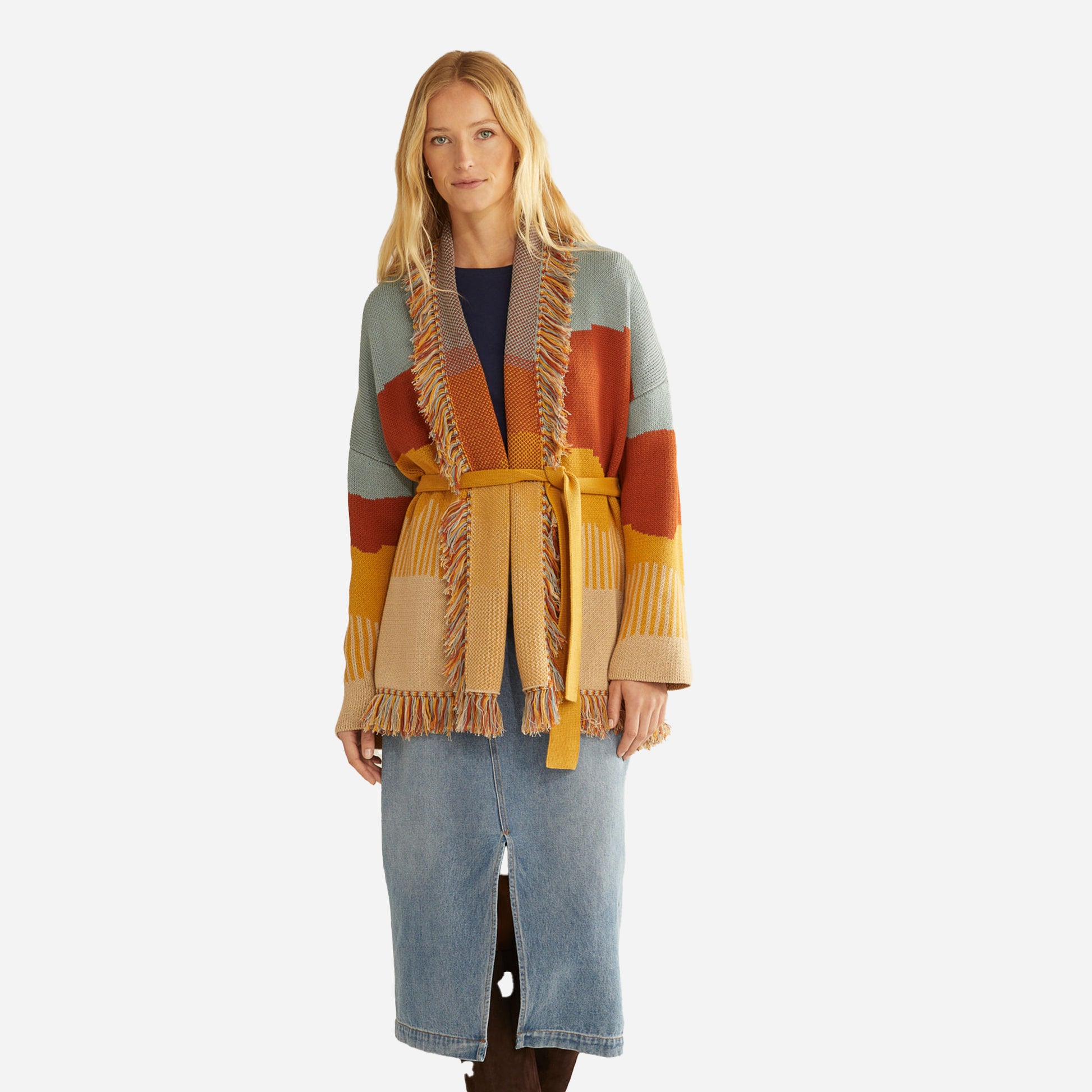 Womens Columbia Shawl Cardigan - Desert Sky Multi