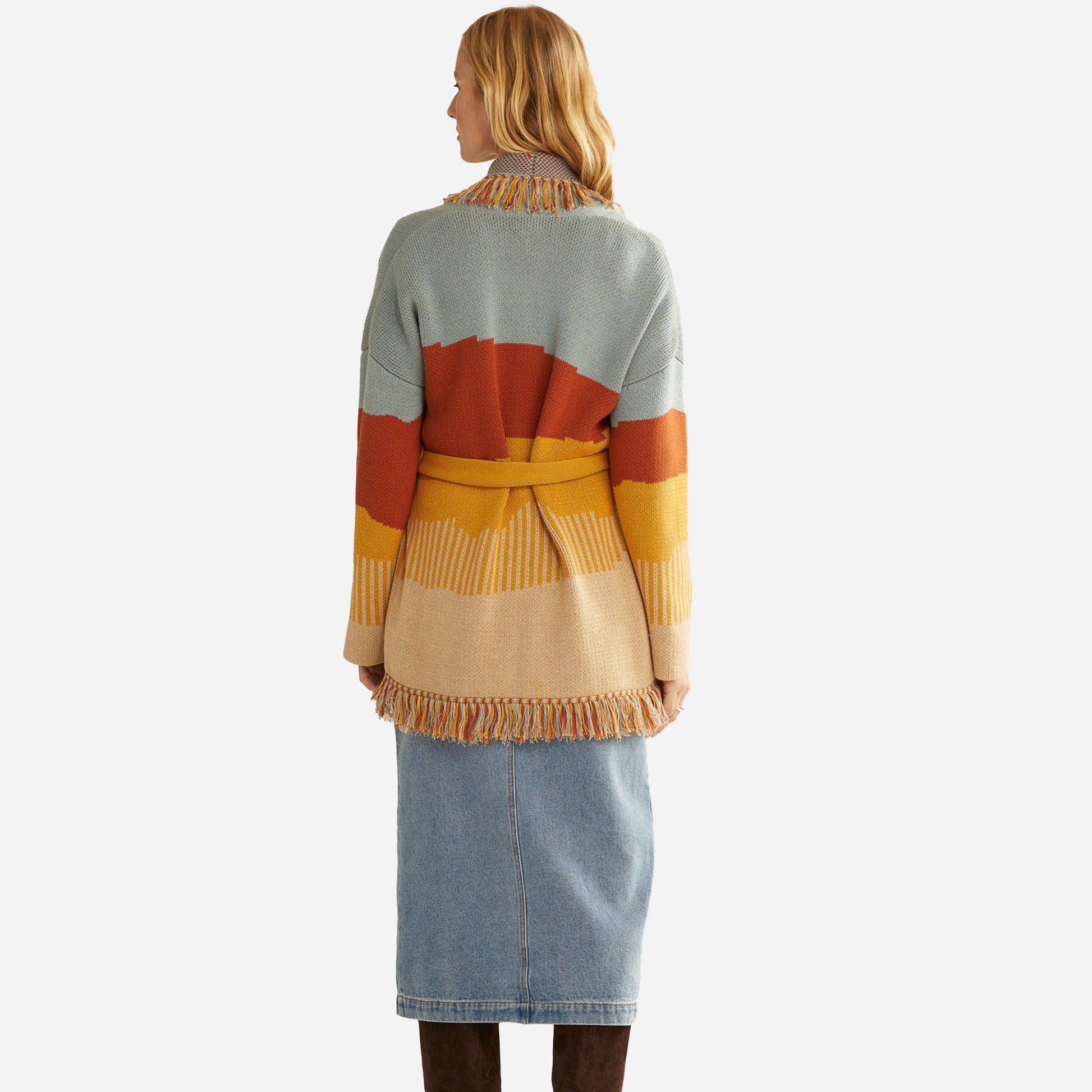 Womens Columbia Shawl Cardigan - Desert Sky Multi