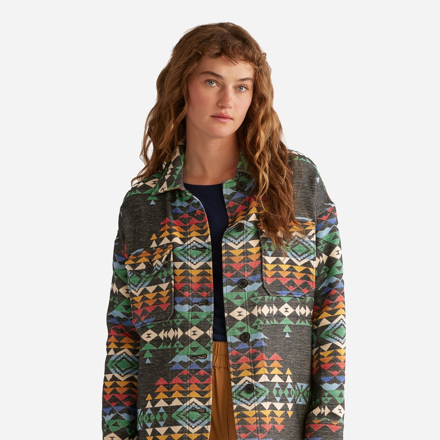 Womens Cotton Shacket - Highland Peak