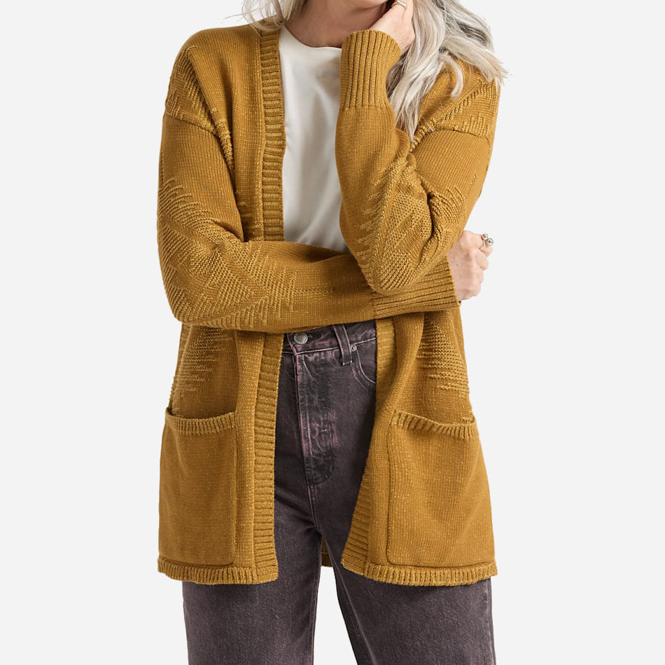 Womens Sierra Springs Cardigan - Bronze/Curry