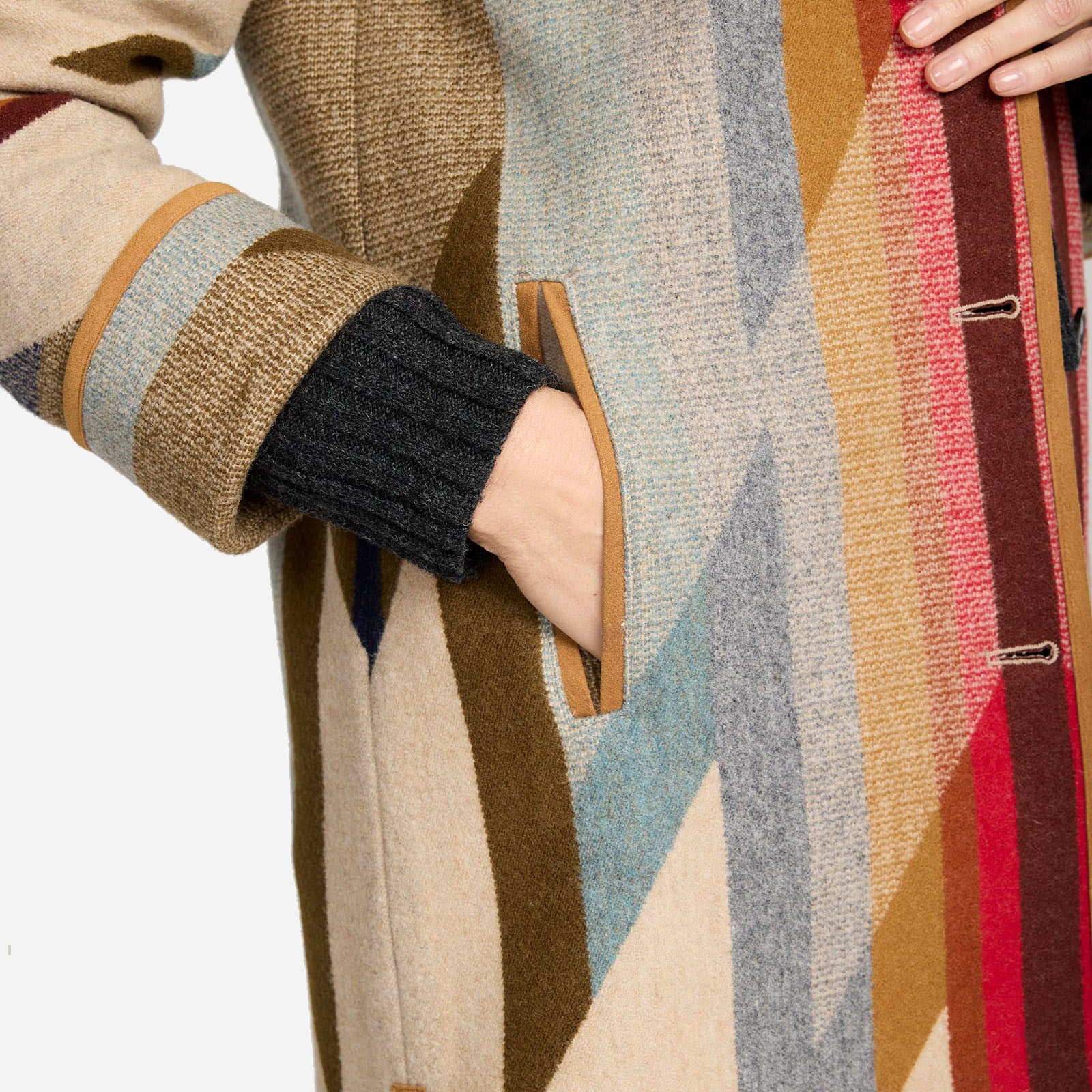 Womens Wool Blanket Coat - Wyeth Trail