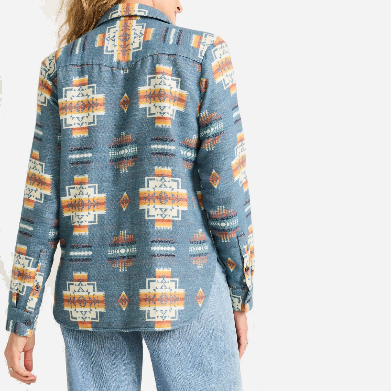 Womens Doublesoft Perfect Pocket Shirt - Blue Chief Joseph