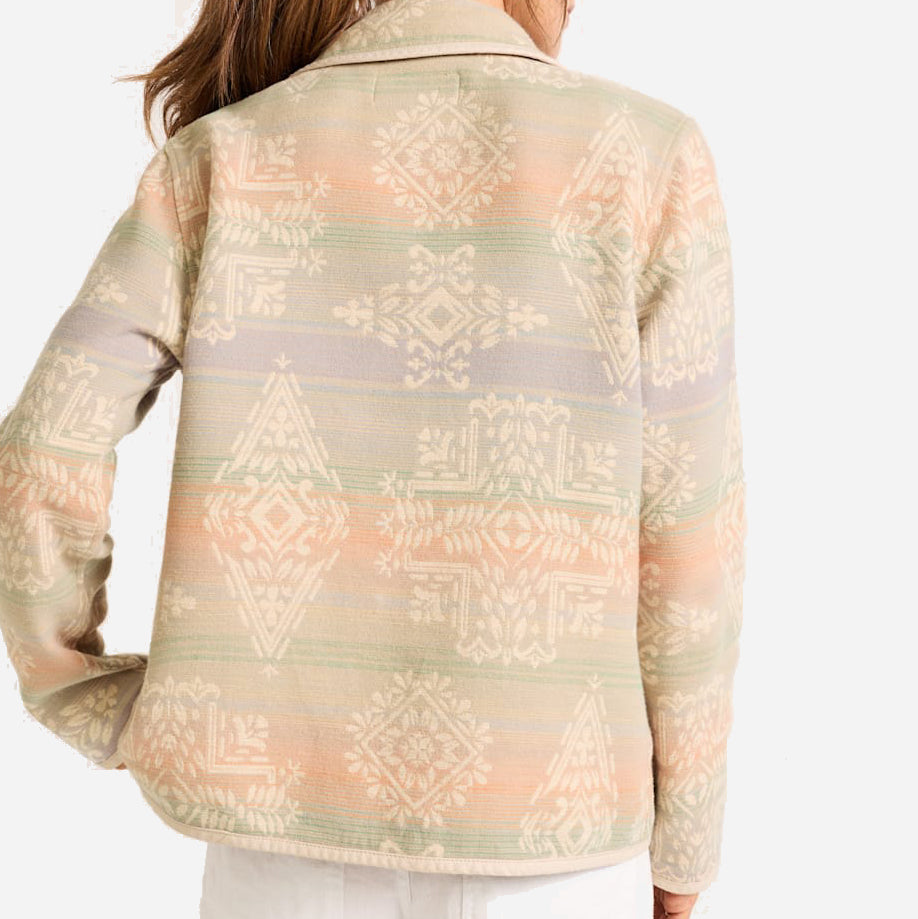 Womens Reversible Doublesoft Chore Jacket - Ecru/Shale Laurel Grove