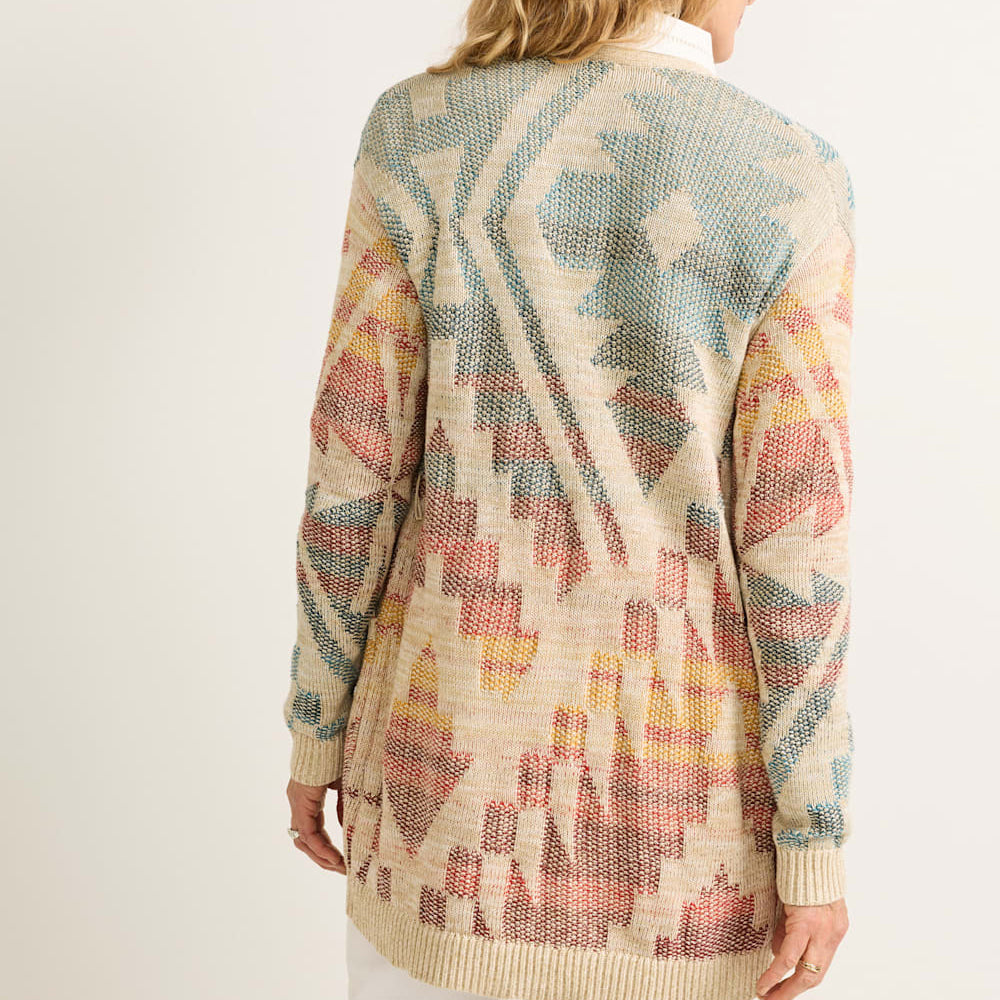 Women's Cheyenne Cotton Cardigan - Natural Multi