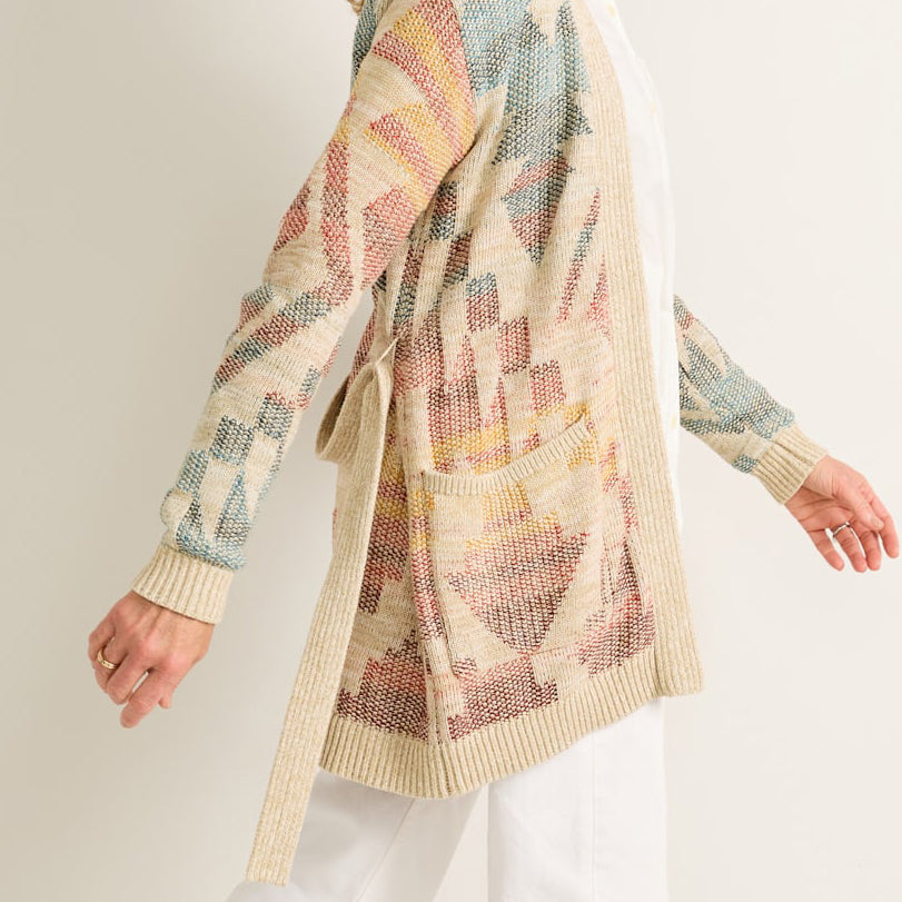 Women's Cheyenne Cotton Cardigan - Natural Multi