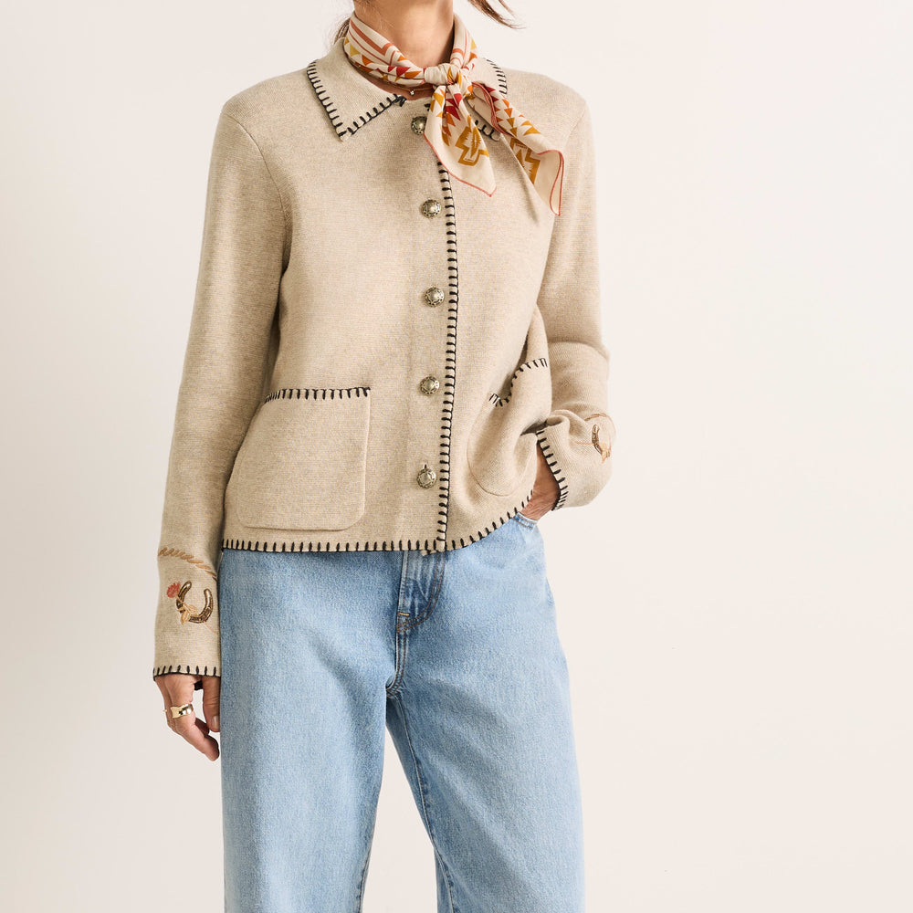 Women's Souvenir Cardigan - Oatmeal