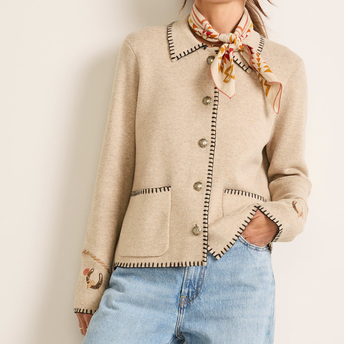 Women's Souvenir Cardigan - Oatmeal